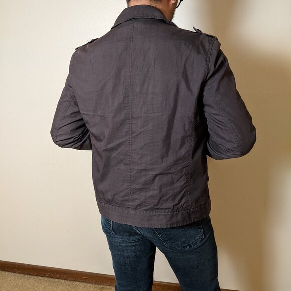 Grey Asymmetrical Zip Jacket - Picture 3 of 3
